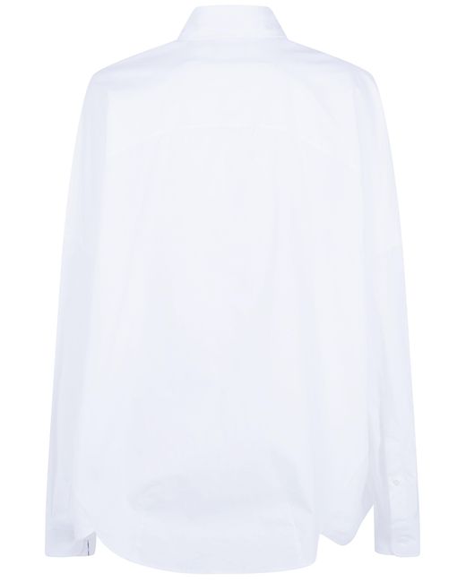 Dries Van Noten Blue "Casia" Embroidery Shirt