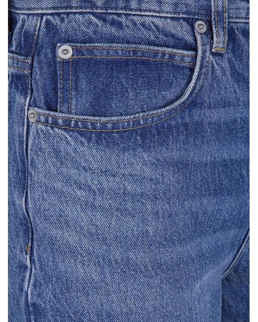 Frankie Shop Blue Medium Wash Cotton Dalston Jeans