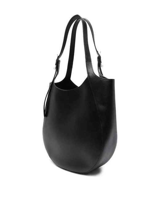 Longchamp Black Le Foulonné Xl Smooth Leather Tote Bag