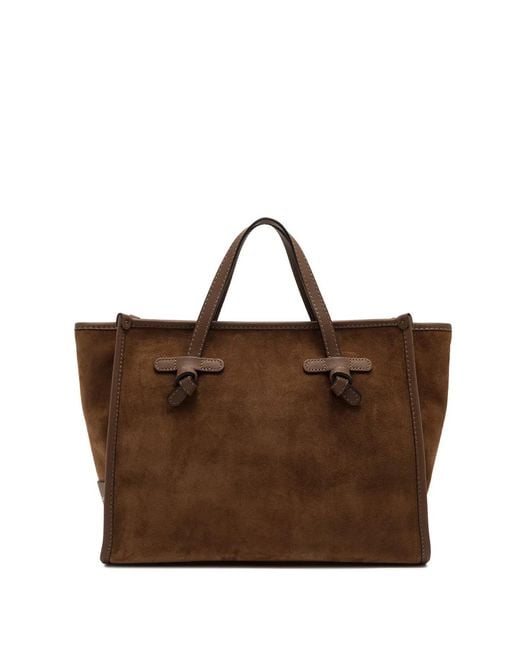 Gianni Chiarini Brown Tote Bag With Knots