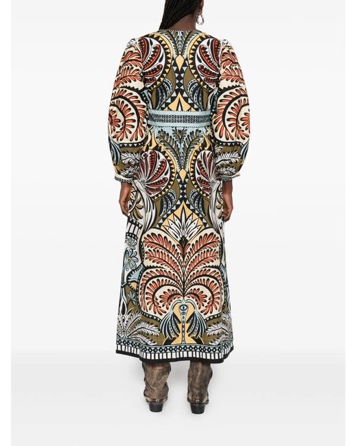 Farm Rio Multicolor Balamana Dress Multi Floral Print