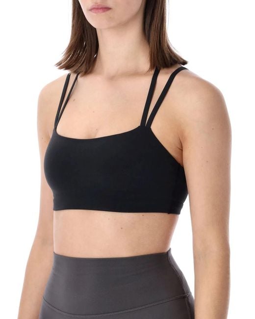 Nike Black Zenvy Strappy Light-Support Padded Bra