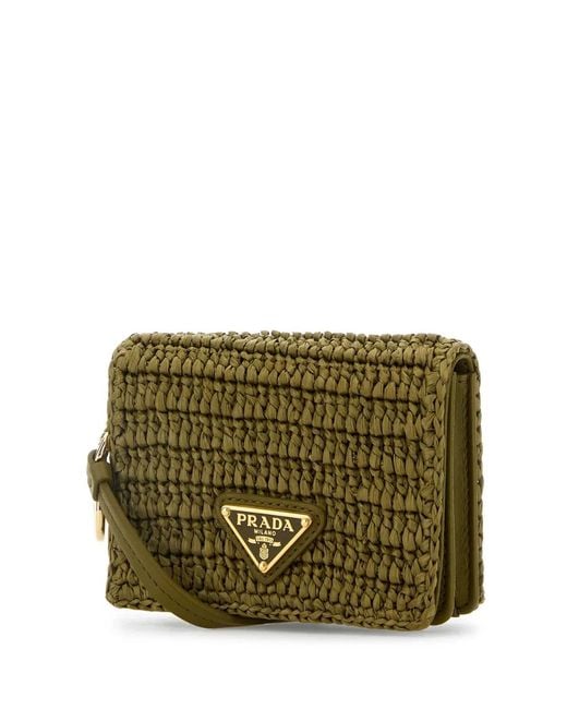 Prada Green Porta C/Cred.C/Trac