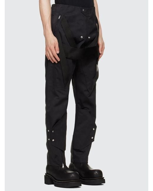 Rick Owens Black Megastrapped Motopants for men