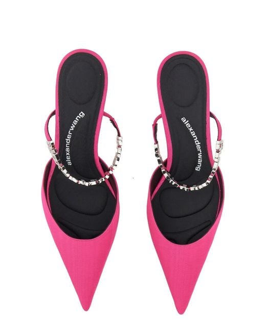 Alexander Wang Pink Mules Delphine