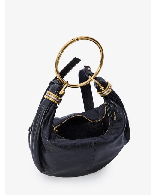 Chloé Blue Bracelet Leather Hobo-Bag