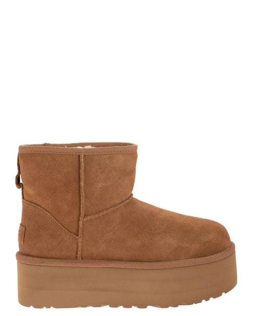 Ugg Brown Classic Mini Platform