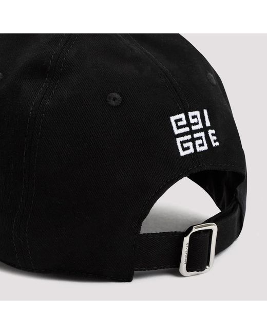 Givenchy Black Cotton Baseball Cap for men