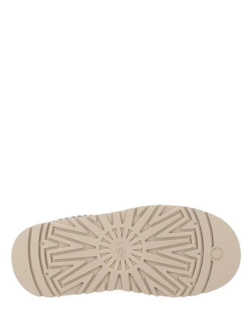 Ugg Gray Leather-Textile Flat