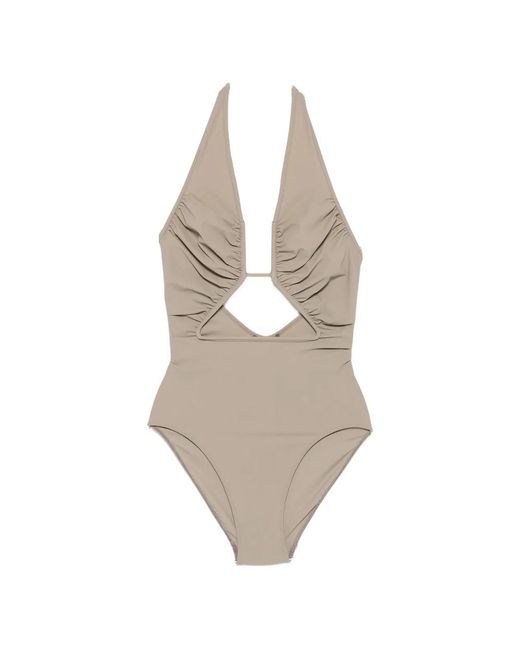 Rick Owens White Halter Prong Bather