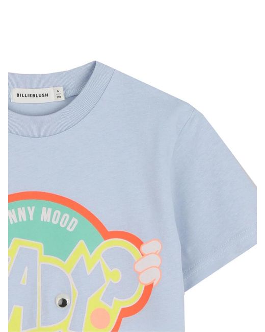 Billieblush Blue T-Shirt Con Stampa