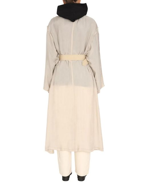 Maison Margiela Natural Two-Material Trench