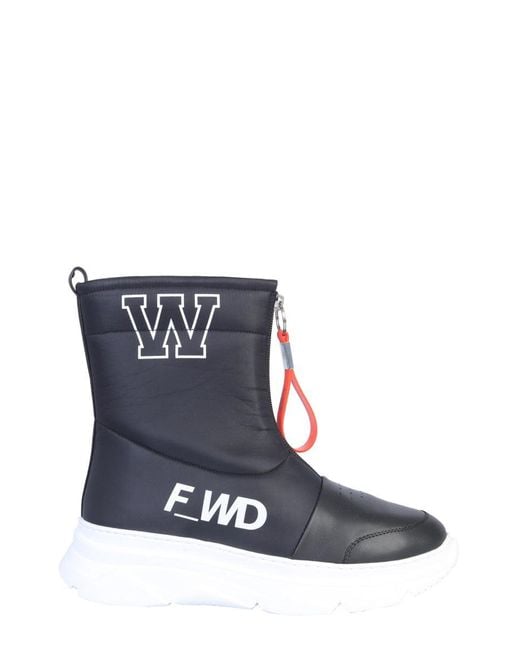 FWRD Blue Leather Boot