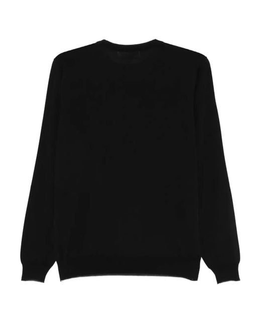 Lardini Black Crew Neck Pullover for men