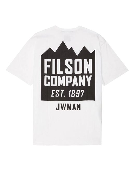 Junya Watanabe White X Filson Graphic-Print Cotton Jersey T-Shirt for men