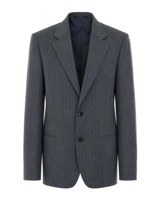 Gucci Black Pinstripe Wool Jacket