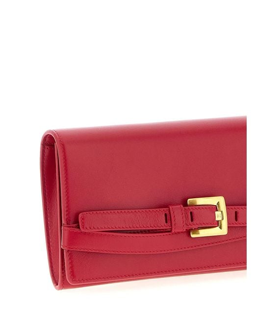 Balmain Red 'Shuffle' Wallet Chain