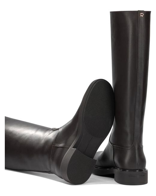 Gianvito Rossi Black "Ascott" Knee-High Boots
