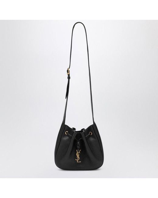 Saint Laurent Black Hobo Bag Paris Vii Mini