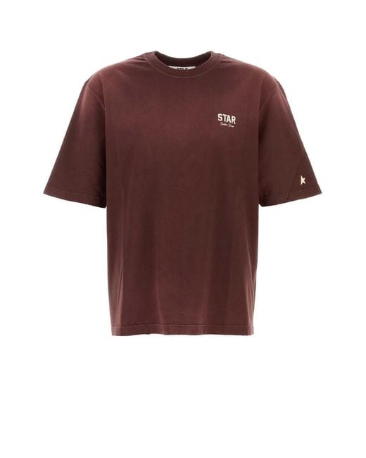 Golden Goose Deluxe Brand Red Star/ Relaxed Fit T-Shirt/ Cotton Jersey for men