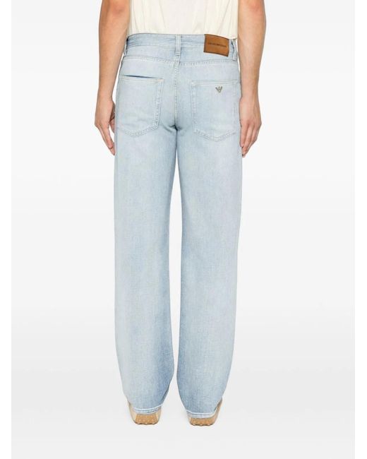 Emporio Armani Blue Slim Denim Jeans for men