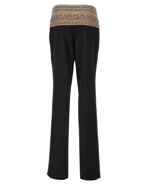 Stella McCartney Black 'Smoking' Crystal Trousers