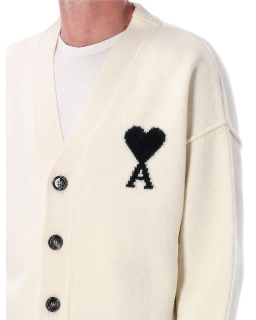 AMI Natural Ecru Wool Sweater