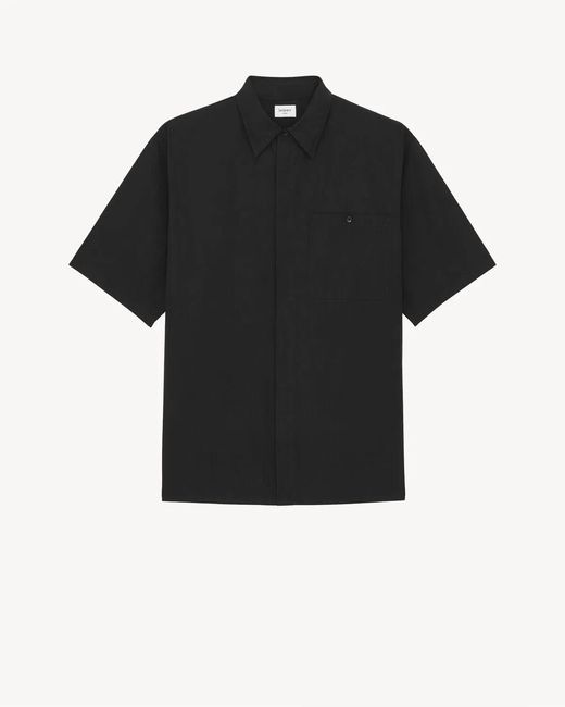 Saint Laurent Black Stylish Long Sleeve Shirt for men
