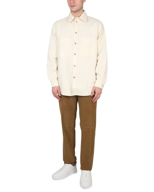 PT Torino Brown Slim Fit Pants for men