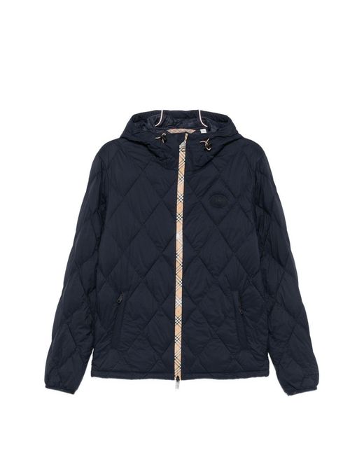 Burberry Blue Hescott Nylon Blouson Jacket for men