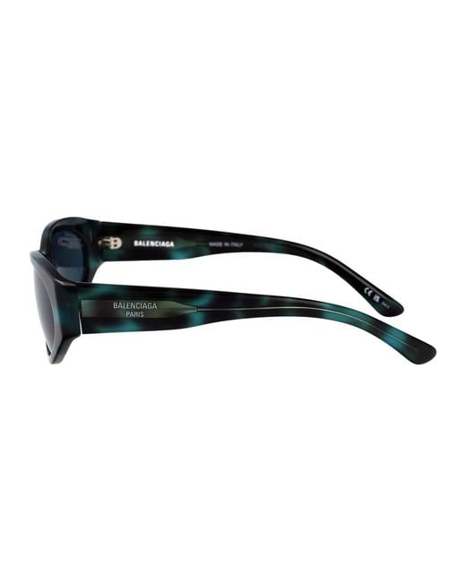 Balenciaga Blue Havana Acetate Sunglasses