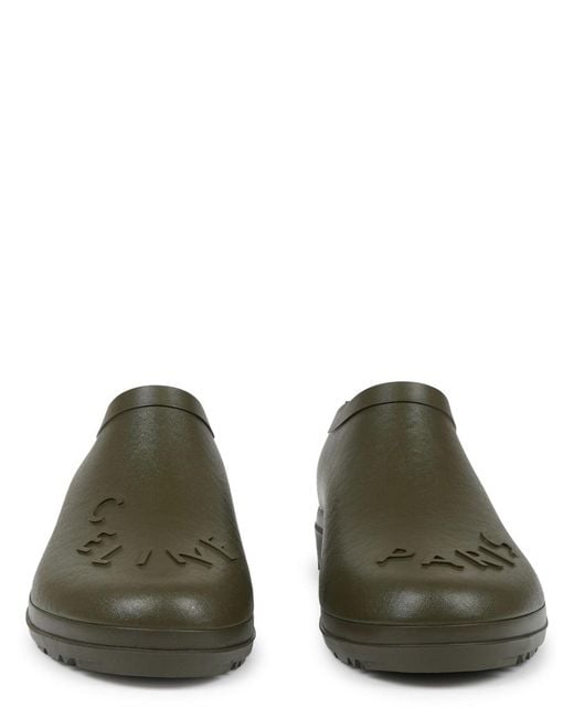 Céline Green Zoccolo "Garden" Con Logo