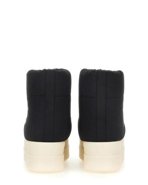 Rick Owens Black Padded Boot
