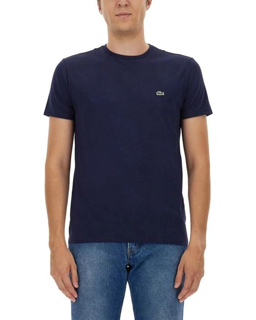 Lacoste Blue T-Shirt With Logo for men