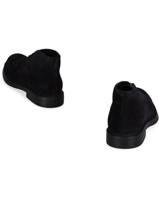 Doucal's Black Suede Desert Boots for men