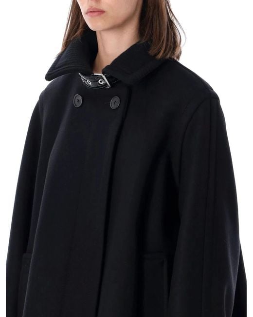Lanvin Black Short Wool Coat