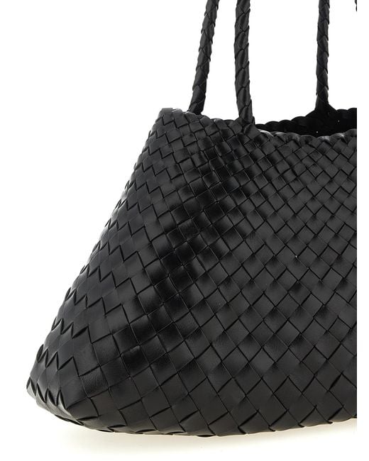 Dragon Diffusion Black 'Santa Croce Big' Shoulder Bag