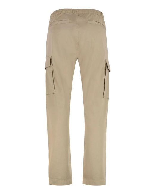 Woolrich Natural Belted Cotton Cargo-Trousers for men