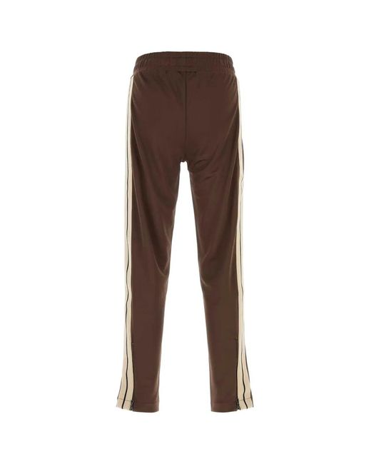 Palm Angels Brown Classic Logo Track Pants for men