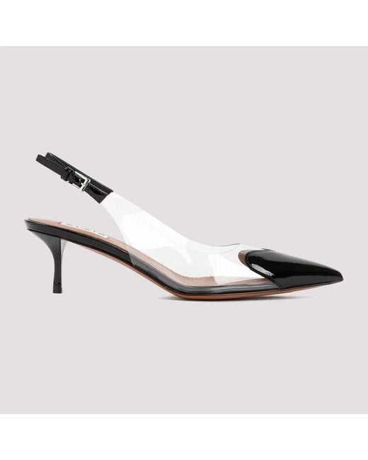 Alaïa Metallic Alaia Alaia Patent Calf Leather Slingback