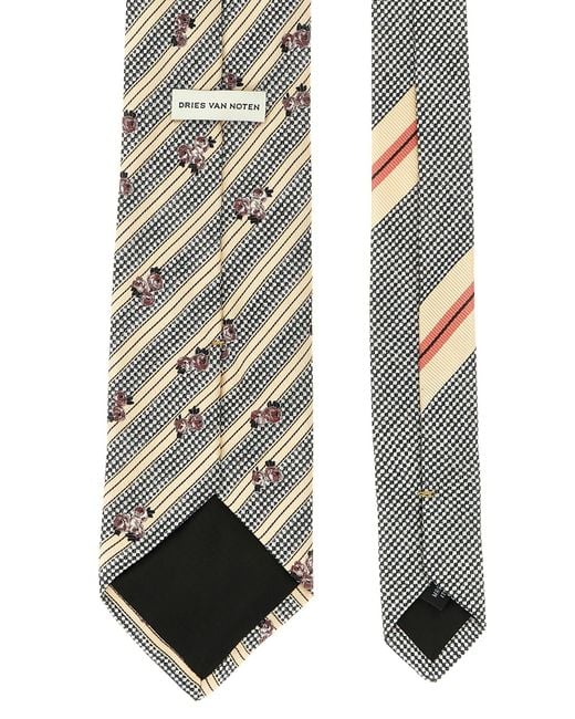 Dries Van Noten White '102' Tie for men