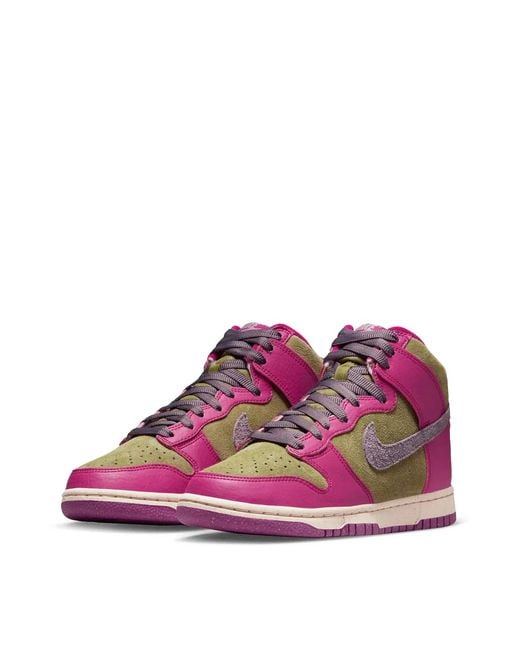 Nike Pink Dunk High Sneakers