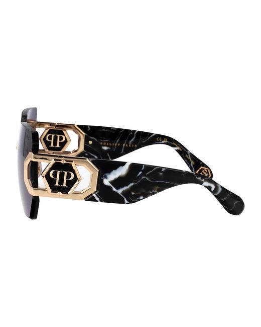 Philipp Plein Blue Rose Acetate+Metal Sunglasses
