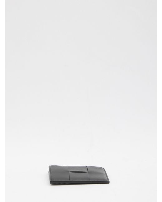 Bottega Veneta White Card Holder Cassette With Zipper for men