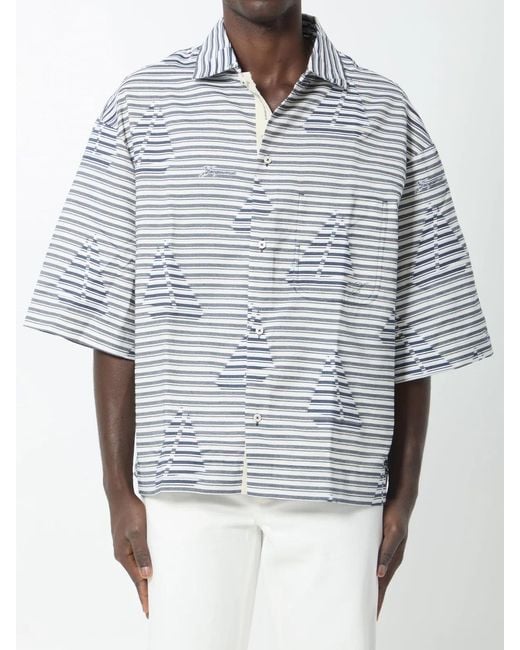 Jacquemus Blue Plage Shirt for men