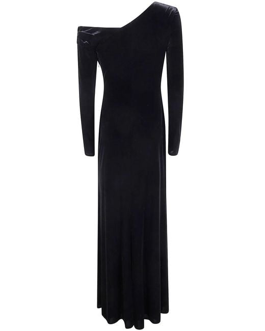 Ralph Lauren Black "Cateema" Long Sleeves Gown Long Dress