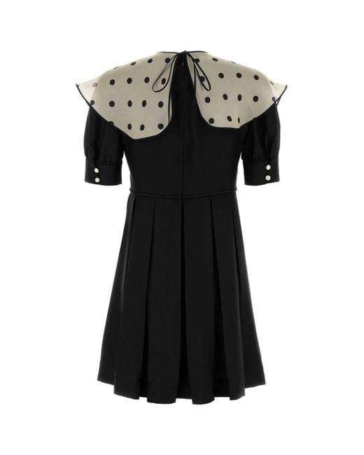 Valentino Garavani Black Silk Mini Dress