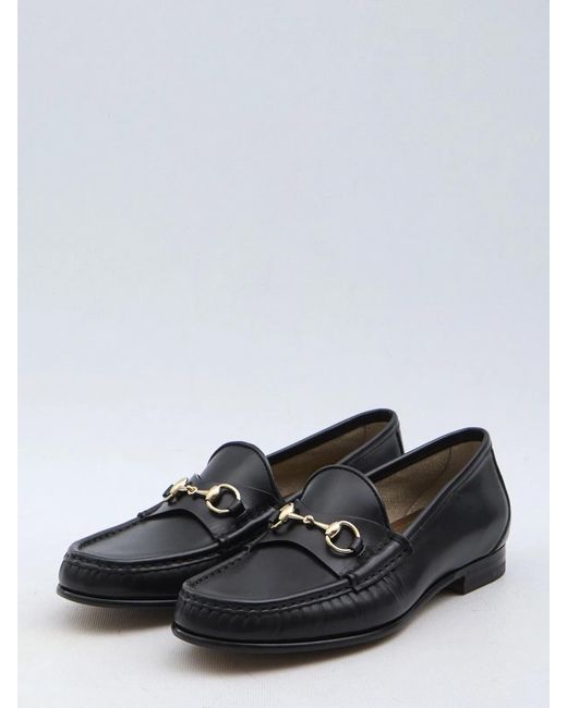 Gucci White Leather Loafers