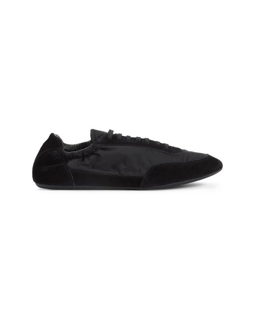 Prada Black Nylon And Suede Sneakers for men