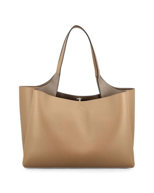 Tod's Natural T Timeless Medium Leather Tote
